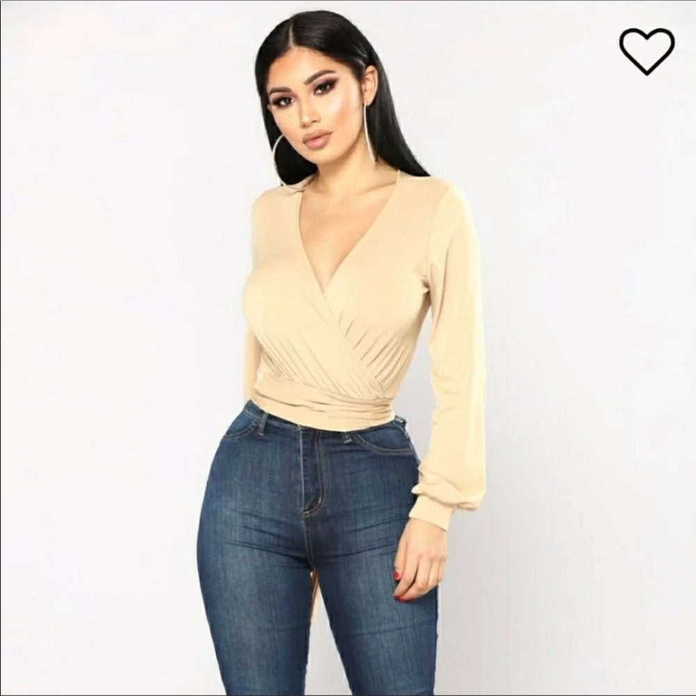 Fashion Nova wrap top